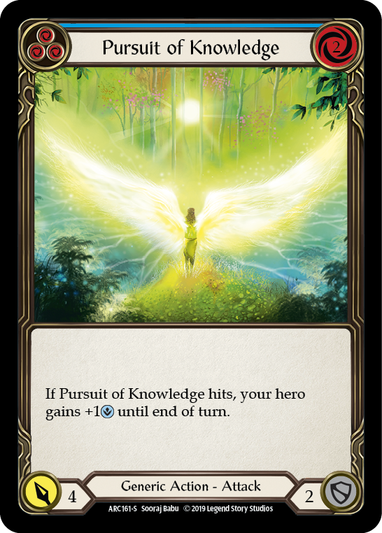 Pursuit of Knowledge [ARC161-S] (Arcane Rising)  1st Edition Normal | Kessel Run Games Inc. 