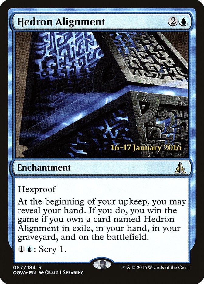 Hedron Alignment [Oath of the Gatewatch Prerelease Promos] | Kessel Run Games Inc. 