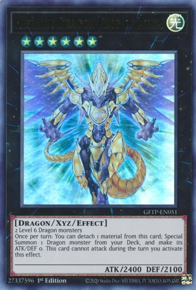 Hieratic Dragon King of Atum [GFTP-EN051] Ultra Rare | Kessel Run Games Inc. 