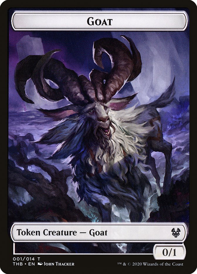 Goat Token [Theros Beyond Death Tokens] | Kessel Run Games Inc. 
