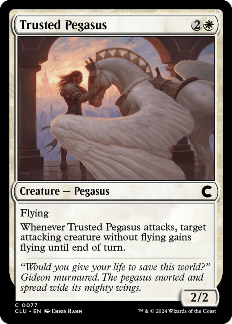 Trusted Pegasus [Ravnica: Clue Edition] | Kessel Run Games Inc. 