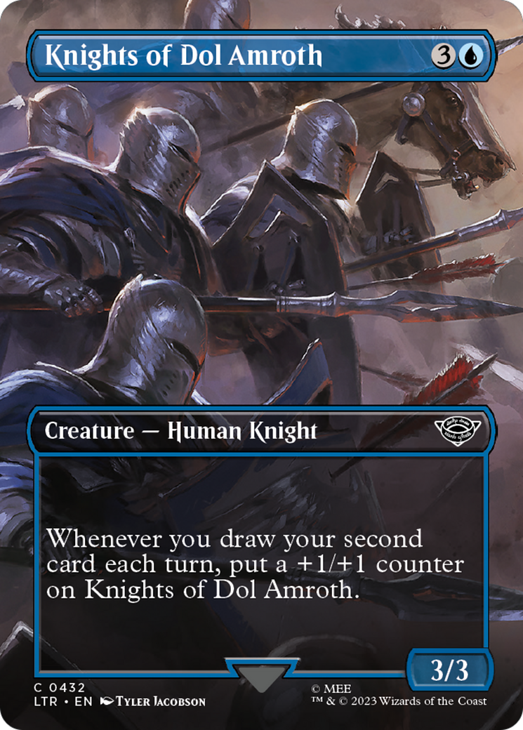 Knights of Dol Amroth (Borderless Alternate Art) [The Lord of the Rings: Tales of Middle-Earth] | Kessel Run Games Inc. 