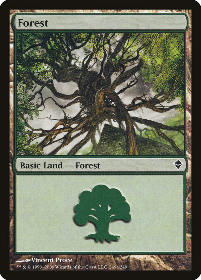 Forest (249a) [Zendikar] | Kessel Run Games Inc. 