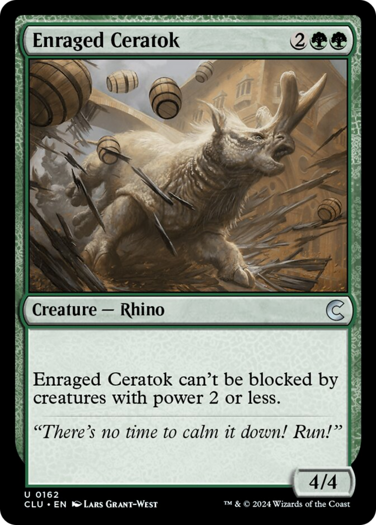 Enraged Ceratok [Ravnica: Clue Edition] | Kessel Run Games Inc. 