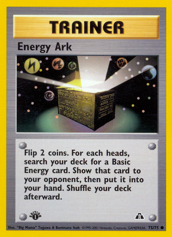 Energy Ark (75/75) [Neo Discovery 1st Edition] | Kessel Run Games Inc. 