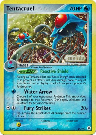 Tentacruel (45/92) (Stamped) [EX: Legend Maker] | Kessel Run Games Inc. 