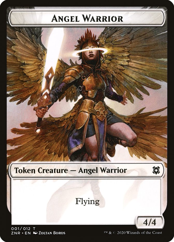 Angel Warrior Token [Zendikar Rising Tokens] | Kessel Run Games Inc. 