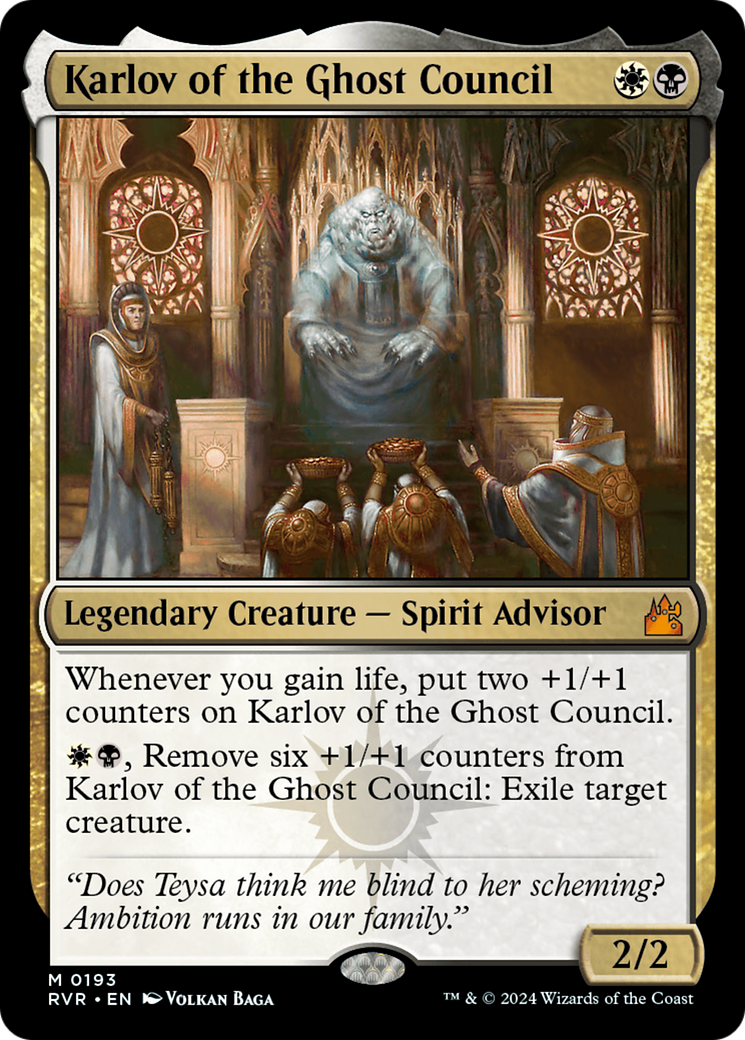 Karlov of the Ghost Council [Ravnica Remastered] | Kessel Run Games Inc. 