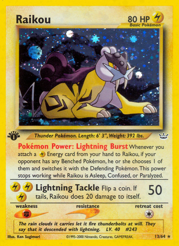 Raikou (13/64) [Neo Revelation 1st Edition] | Kessel Run Games Inc. 