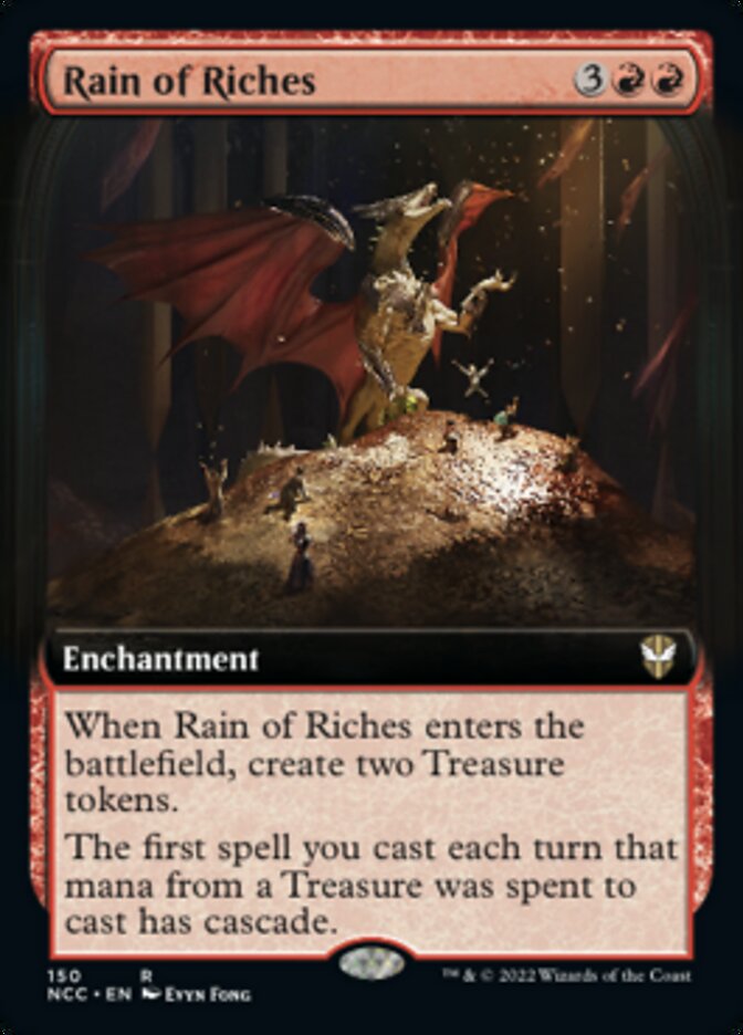 Rain of Riches (Extended Art) [Streets of New Capenna Commander] | Kessel Run Games Inc. 