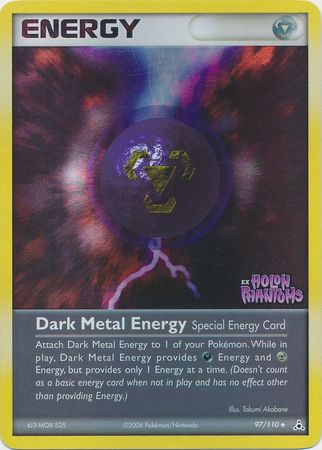 Dark Metal Energy (97/110) (Stamped) [EX: Holon Phantoms] | Kessel Run Games Inc. 
