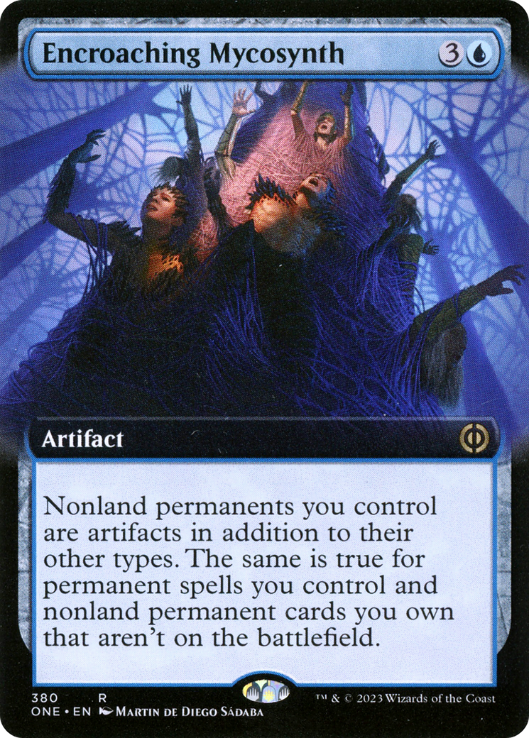 Encroaching Mycosynth (Extended Art) [Phyrexia: All Will Be One] | Kessel Run Games Inc. 