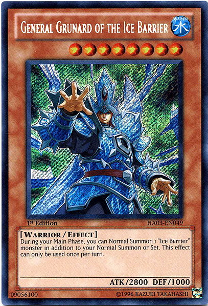 General Grunard of the Ice Barrier [HA03-EN049] Secret Rare | Kessel Run Games Inc. 