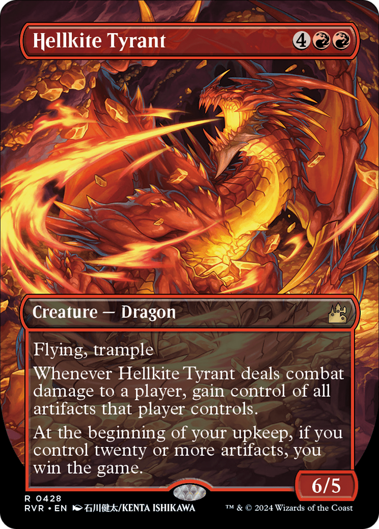 Hellkite Tyrant (Anime Borderless) [Ravnica Remastered] | Kessel Run Games Inc. 