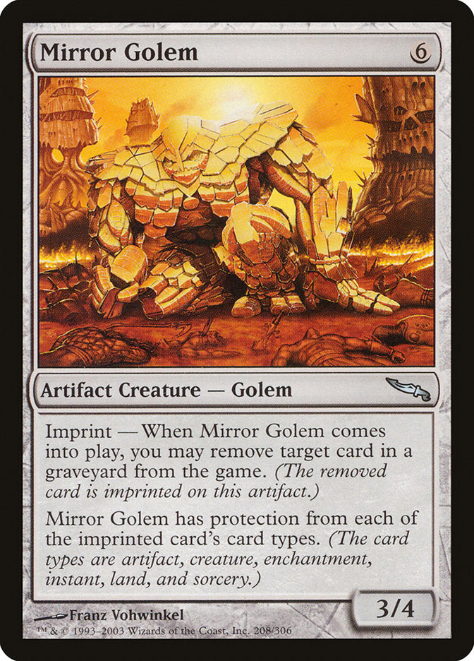 Mirror Golem [Mirrodin] | Kessel Run Games Inc. 