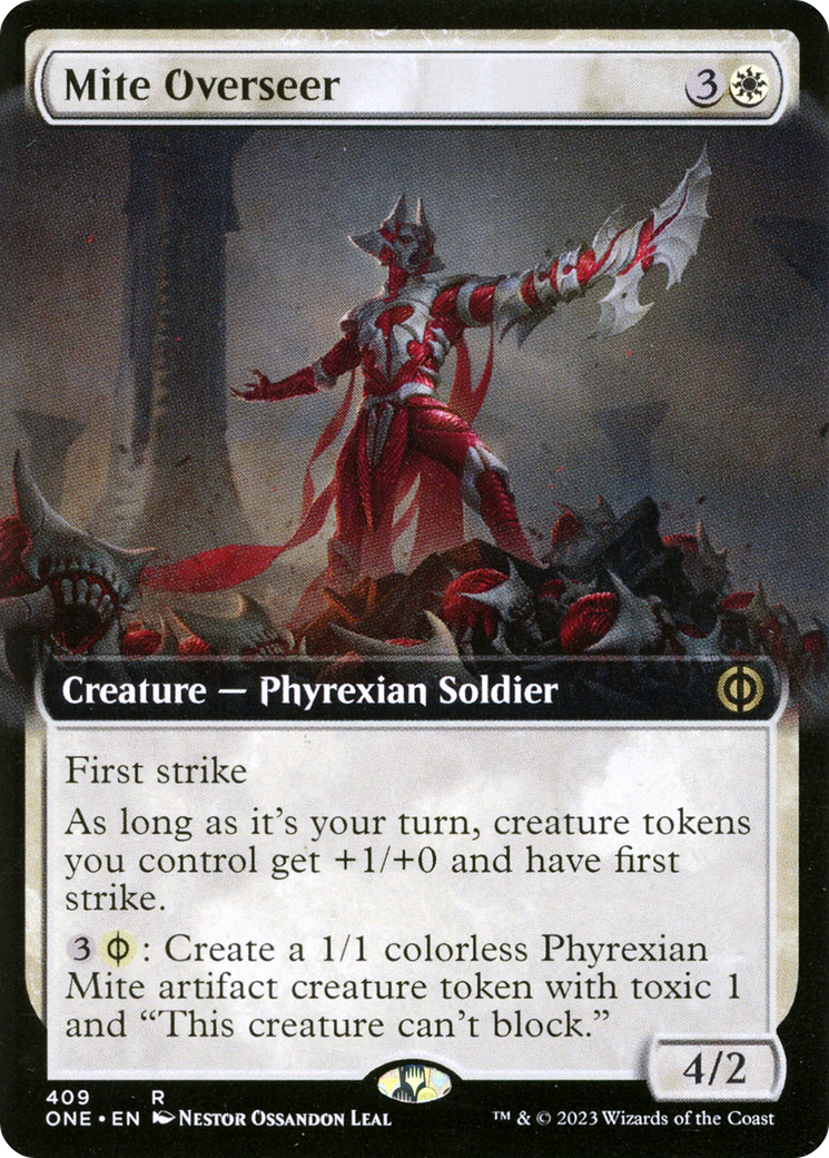 Mite Overseer (Extended Art) [Phyrexia: All Will Be One] | Kessel Run Games Inc. 
