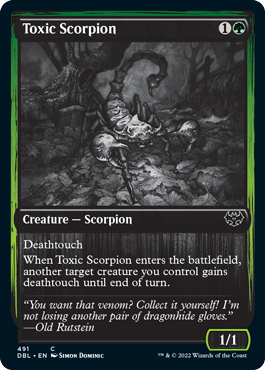 Toxic Scorpion [Innistrad: Double Feature] | Kessel Run Games Inc. 