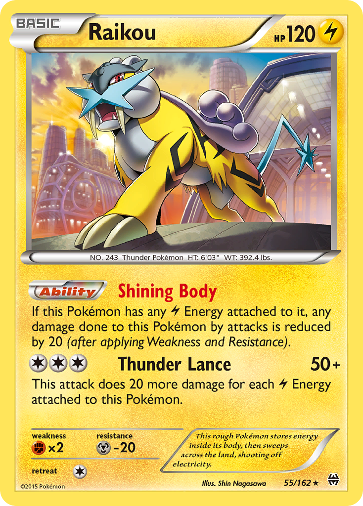 Raikou (55/162) [XY: BREAKthrough] | Kessel Run Games Inc. 