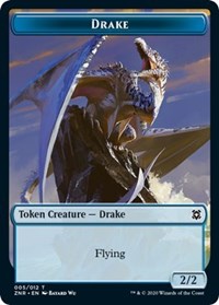 Drake // Plant Double-Sided Token [Zendikar Rising Tokens] | Kessel Run Games Inc. 