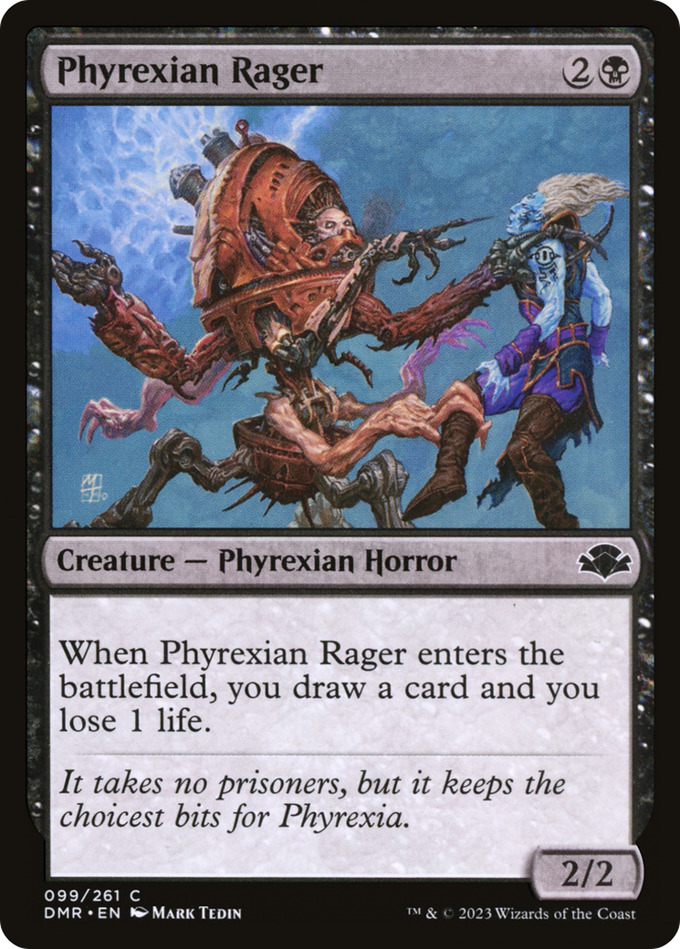 Phyrexian Rager [Dominaria Remastered] | Kessel Run Games Inc. 
