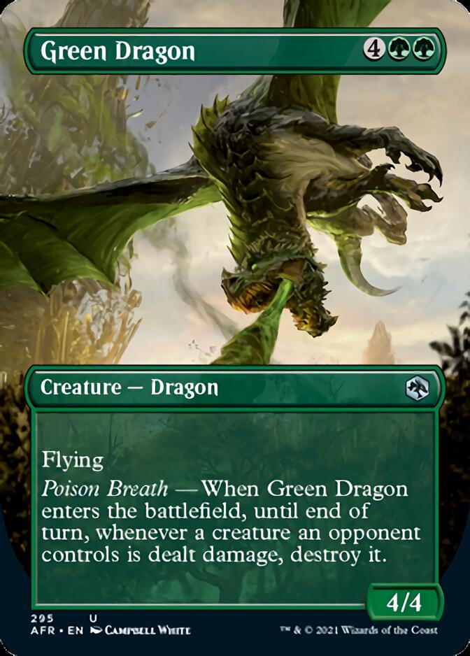 Green Dragon (Borderless Alternate Art) [Dungeons & Dragons: Adventures in the Forgotten Realms] | Kessel Run Games Inc. 