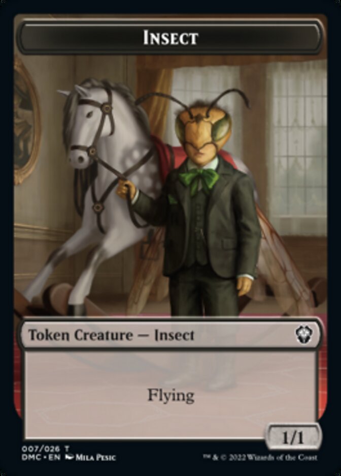 Phyrexian // Insect Double-Sided Token [Dominaria United Tokens] | Kessel Run Games Inc. 