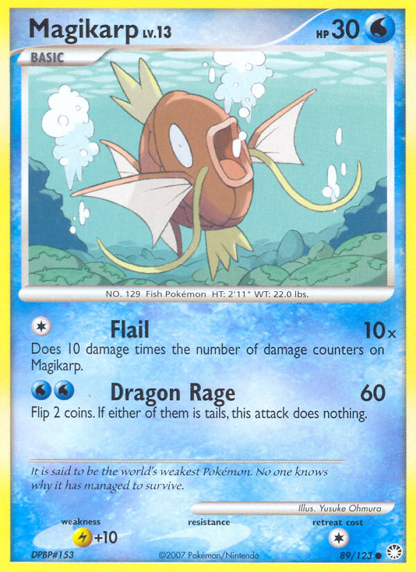 Magikarp (89/123) [Diamond & Pearl: Mysterious Treasures] | Kessel Run Games Inc. 