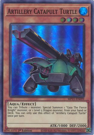 Artillery Catapult Turtle [MP21-EN099] Super Rare | Kessel Run Games Inc. 