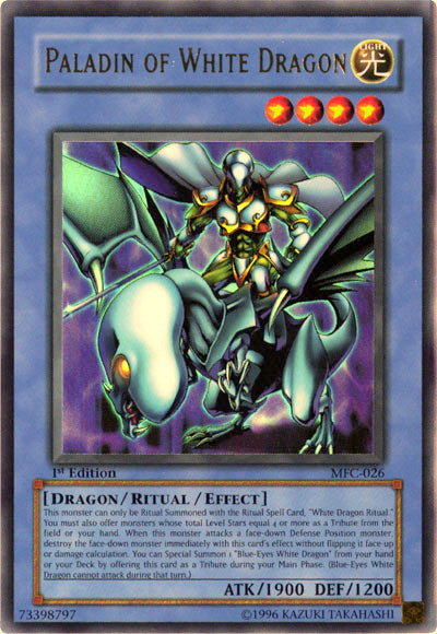 Paladin of White Dragon [MFC-026] Ultra Rare | Kessel Run Games Inc. 