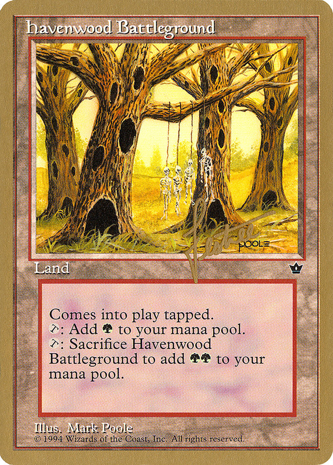 Havenwood Battleground (Bertrand Lestree) [Pro Tour Collector Set] | Kessel Run Games Inc. 