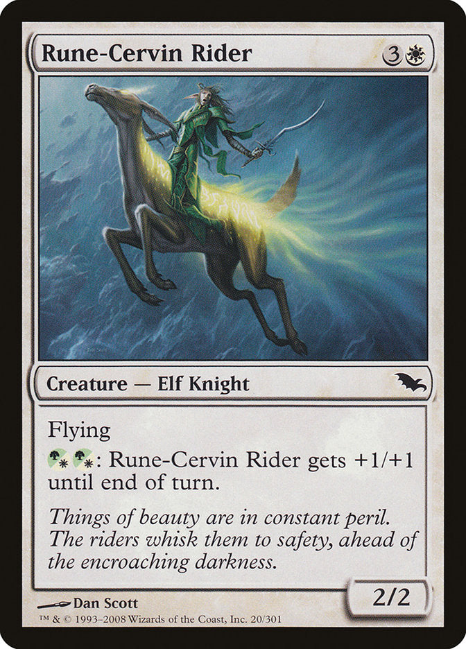 Rune-Cervin Rider [Shadowmoor] | Kessel Run Games Inc. 
