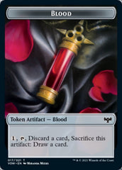 Blood // Spirit Cleric Double-Sided Token [Innistrad: Crimson Vow Tokens] | Kessel Run Games Inc. 