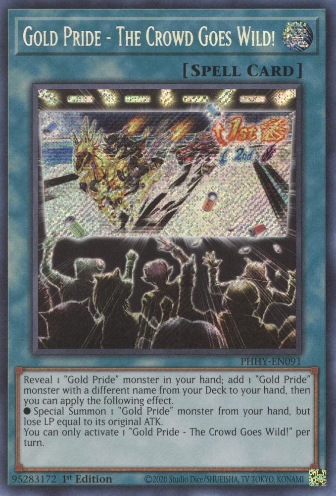 Gold Pride - The Crowd Goes Wild! [PHHY-EN091] Secret Rare | Kessel Run Games Inc. 