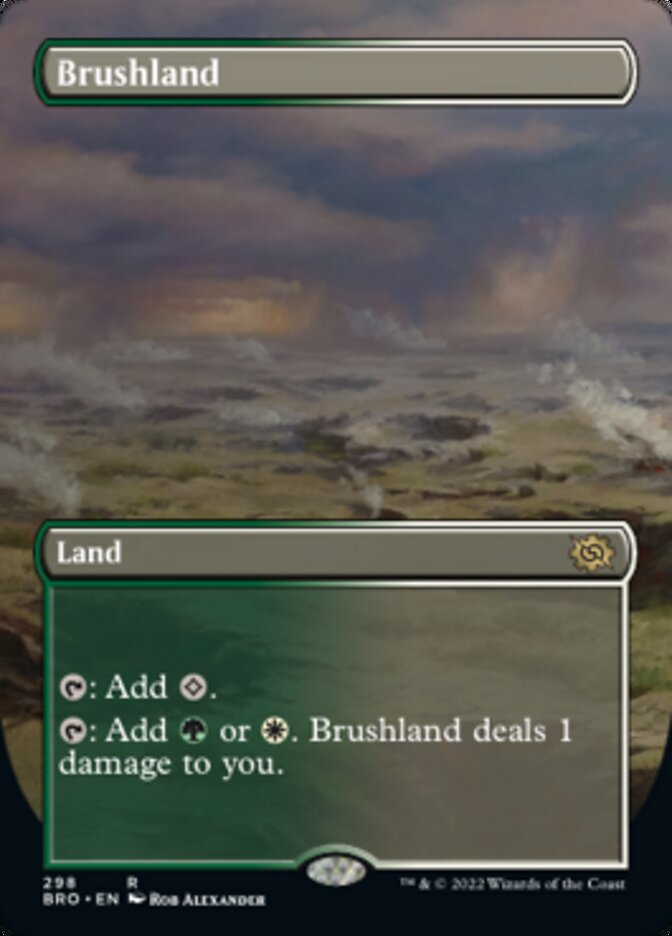 Brushland (Borderless Alternate Art) [The Brothers' War] | Kessel Run Games Inc. 