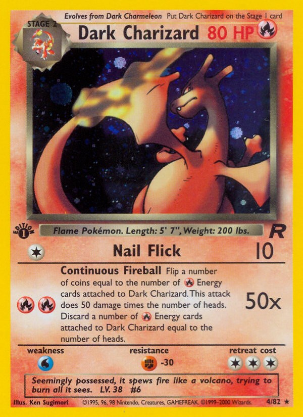 Dark Charizard (4/82) [Team Rocket 1st Edition] | Kessel Run Games Inc. 