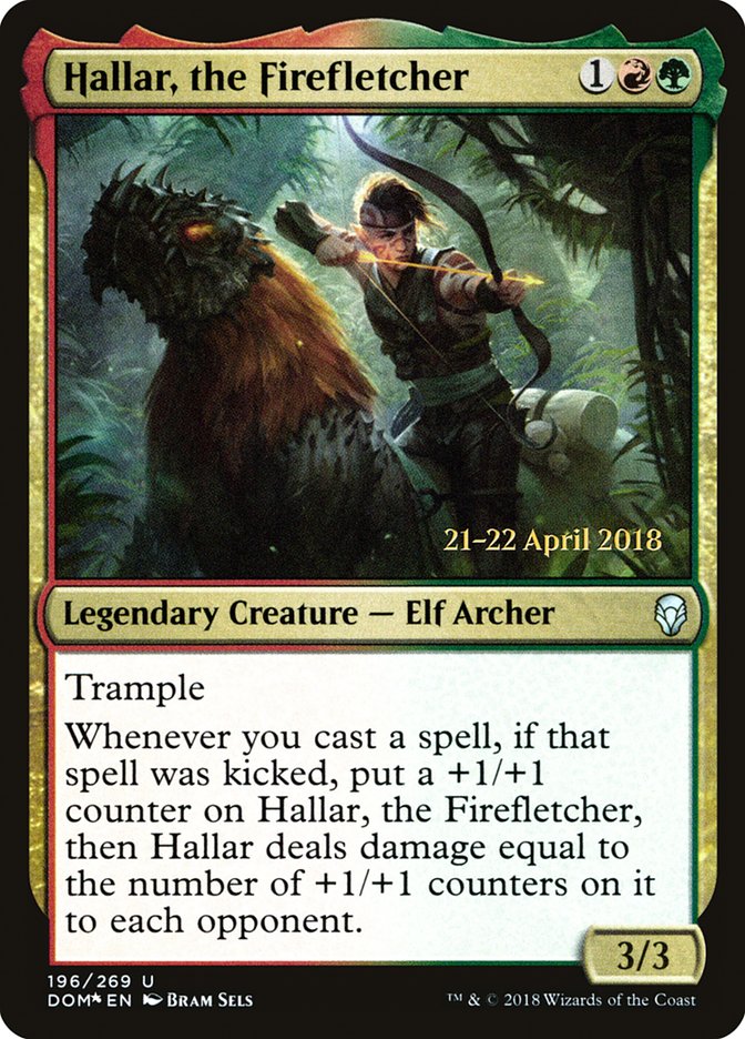 Hallar, the Firefletcher [Dominaria Prerelease Promos] | Kessel Run Games Inc. 