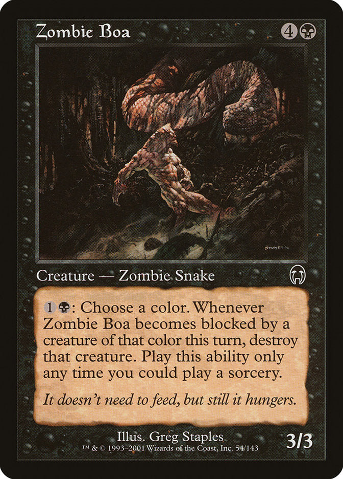 Zombie Boa [Apocalypse] | Kessel Run Games Inc. 