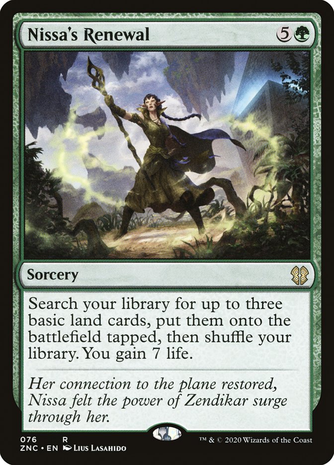 Nissa's Renewal [Zendikar Rising Commander] | Kessel Run Games Inc. 