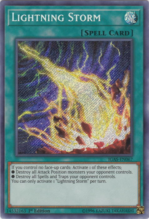 Lightning Storm [IGAS-EN067] Secret Rare | Kessel Run Games Inc. 