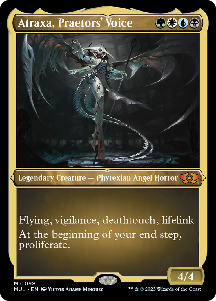 Atraxa, Praetors' Voice (Foil Etched) [Multiverse Legends] | Kessel Run Games Inc. 