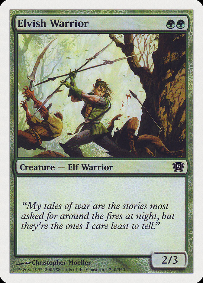 Elvish Warrior [Ninth Edition] | Kessel Run Games Inc. 
