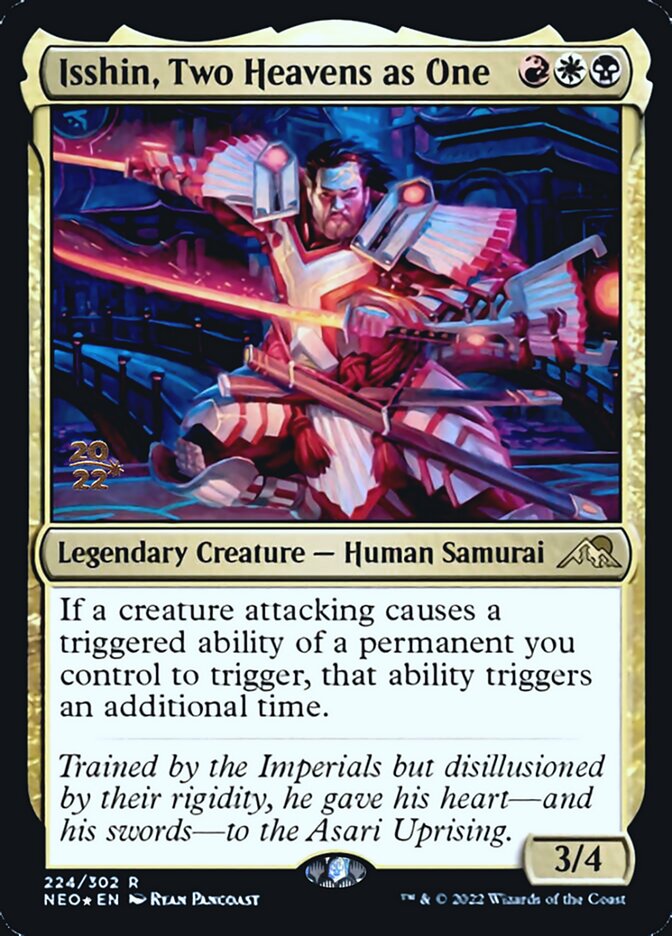 Isshin, Two Heavens as One [Kamigawa: Neon Dynasty Prerelease Promos] | Kessel Run Games Inc. 