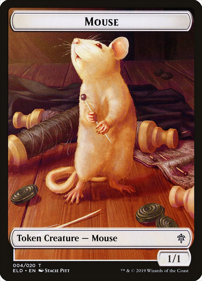 Mouse Token [Throne of Eldraine Tokens] | Kessel Run Games Inc. 