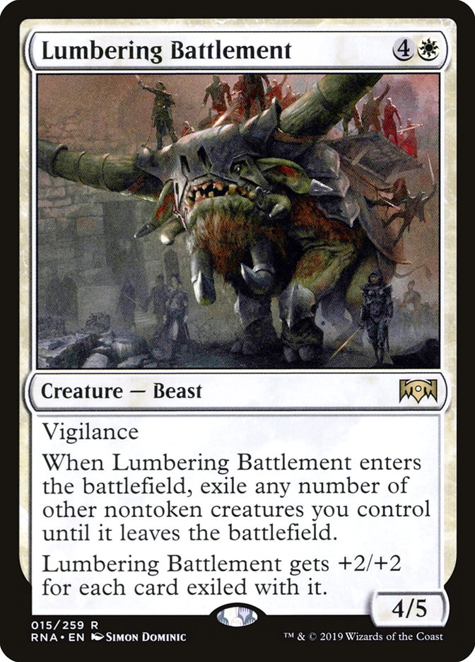 Lumbering Battlement [Ravnica Allegiance] | Kessel Run Games Inc. 