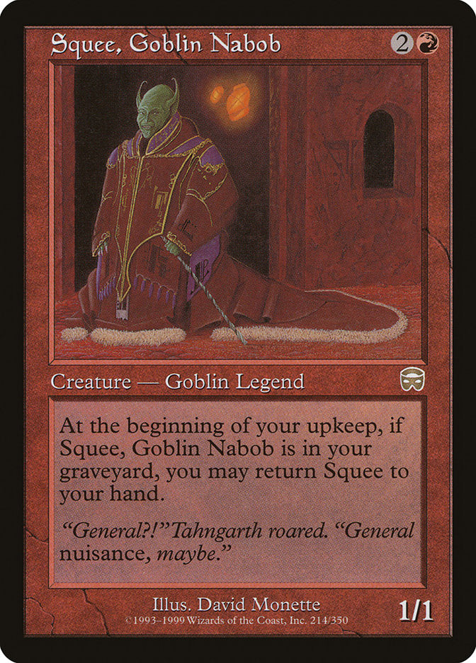 Squee, Goblin Nabob [Mercadian Masques] | Kessel Run Games Inc. 