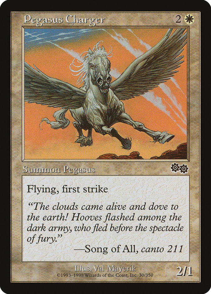 Pegasus Charger [Urza's Saga] | Kessel Run Games Inc. 