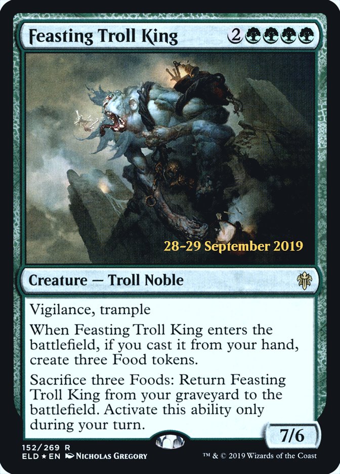Feasting Troll King [Throne of Eldraine Prerelease Promos] | Kessel Run Games Inc. 