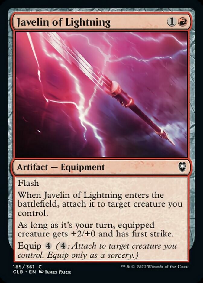 Javelin of Lightning [Commander Legends: Battle for Baldur's Gate] | Kessel Run Games Inc. 