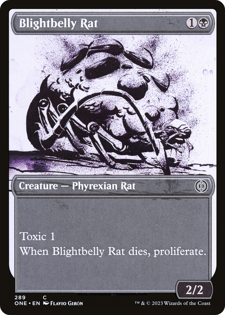 Blightbelly Rat (Showcase Ichor) [Phyrexia: All Will Be One] | Kessel Run Games Inc. 