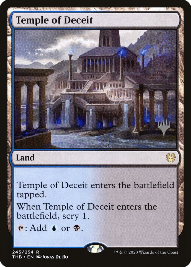 Temple of Deceit (Promo Pack) [Theros Beyond Death Promos] | Kessel Run Games Inc. 